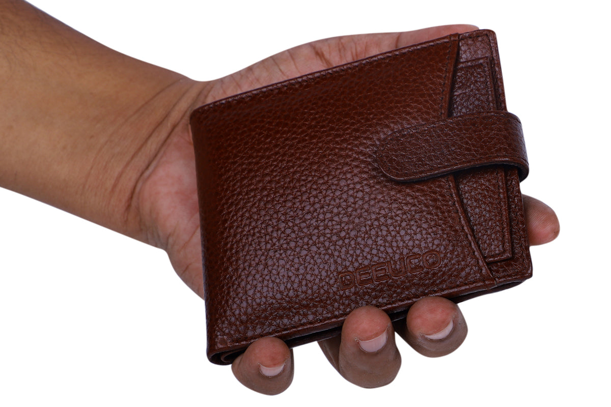 Deeuco  Men's Brown premium Leather  Wallet