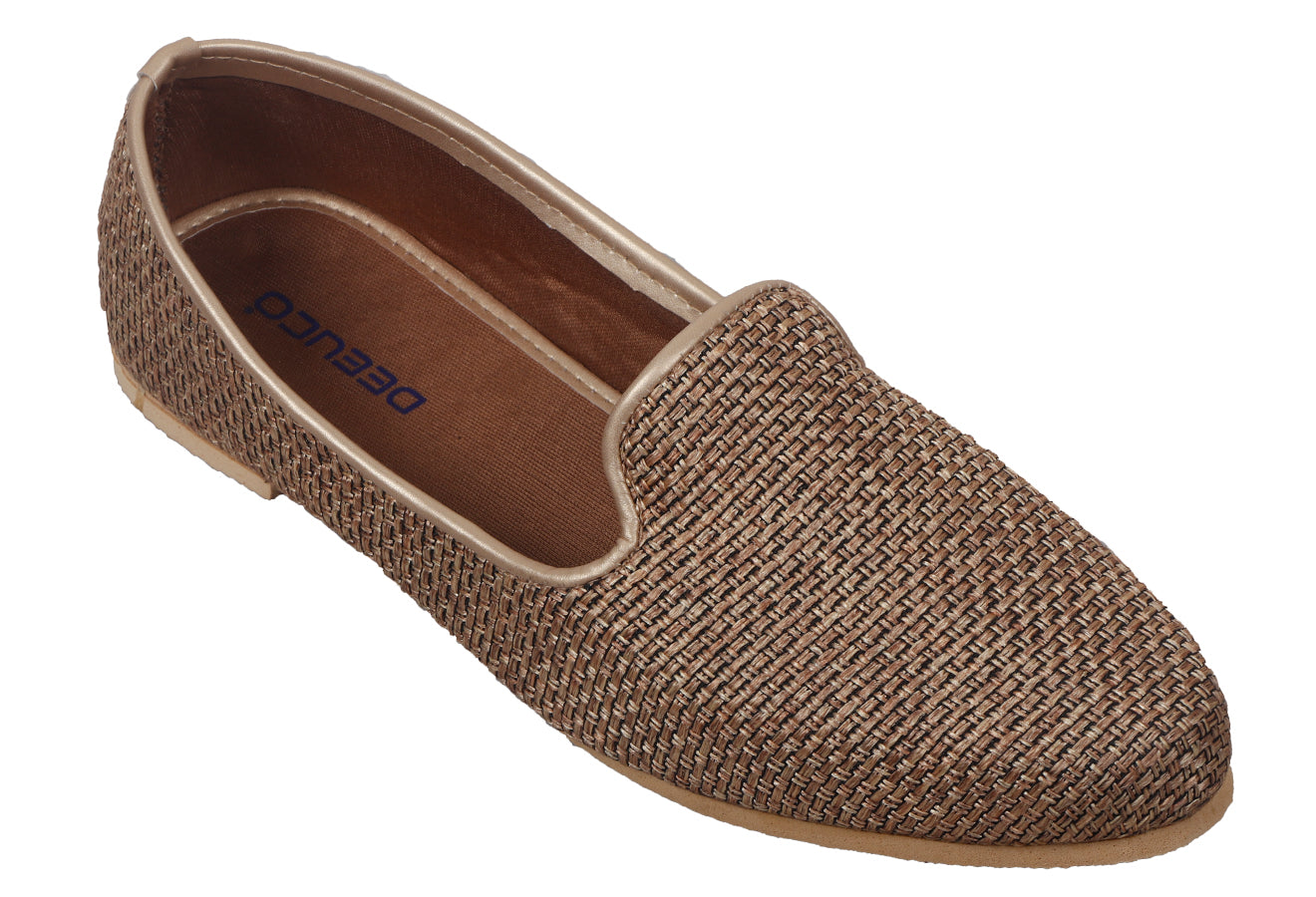 DEEUCO Ethnic Men's fashion Brown jutti