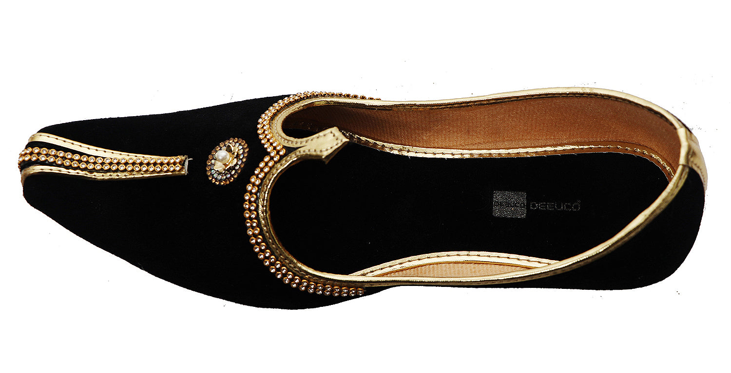 DEEUCO Wedding and Sherwani Mojari,Jutti for Men, Velvet