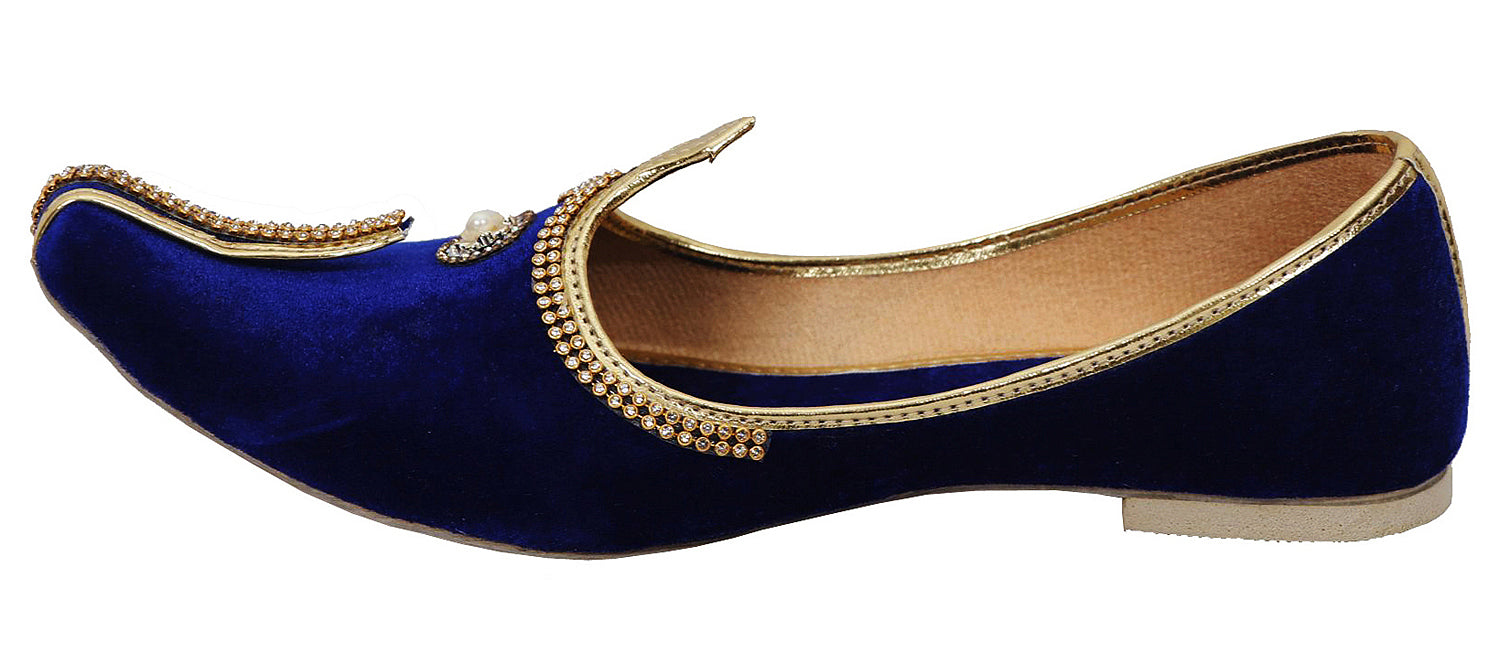 DEEUCO Wedding and Sherwani Mojari,Jutti for Men, Velvet
