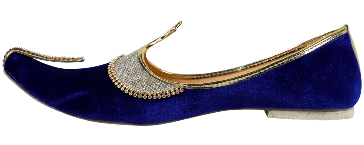 DEEUCO Velvet Wedding and Sherwani Jutti Mojari