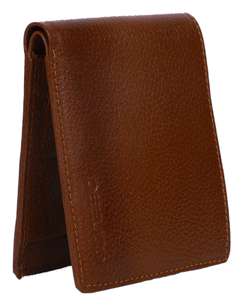 Deeuco Men's Brown Genuine Leather Wallet