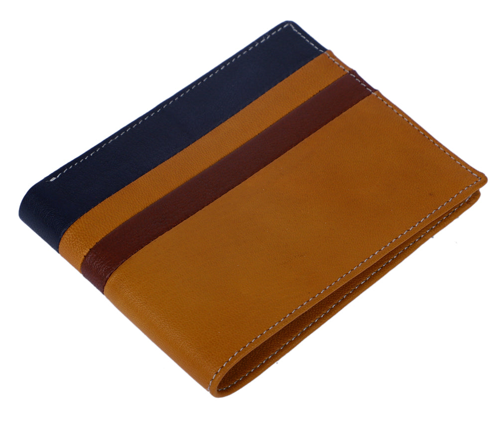 Deeuco  Men's Navy Blue premium Leather  Wallet