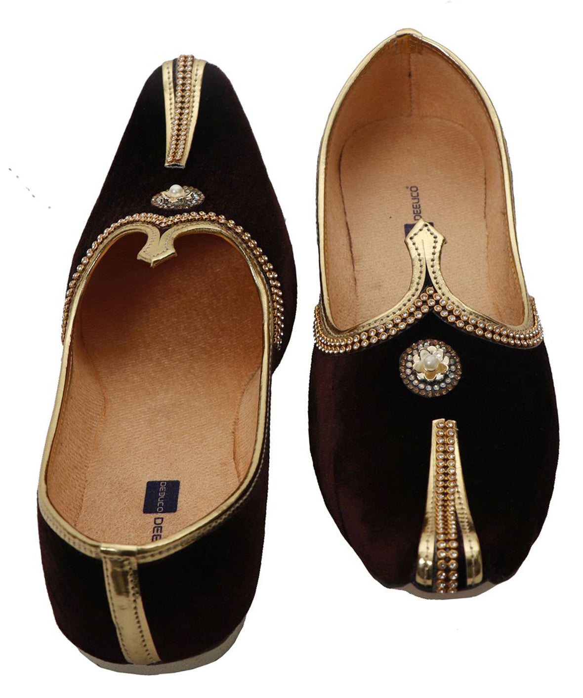 DEEUCO Wedding and Sherwani Mojari,Jutti for Men, Velvet