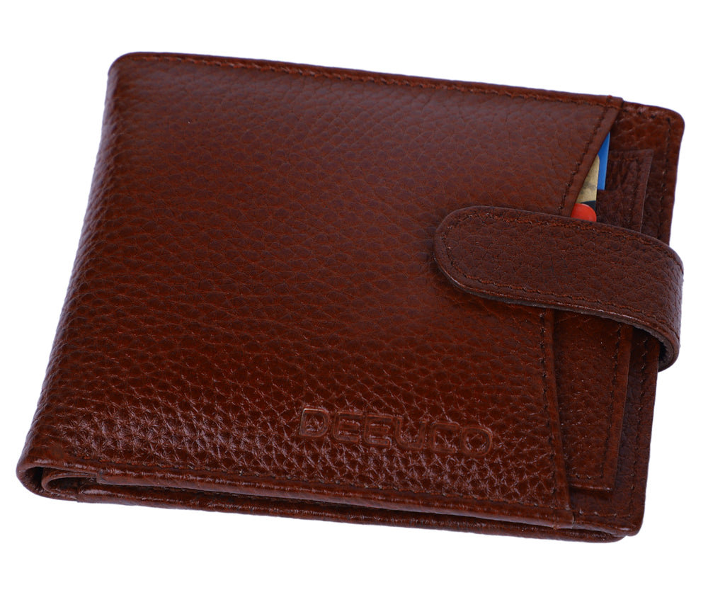 Deeuco  Men's Brown premium Leather  Wallet