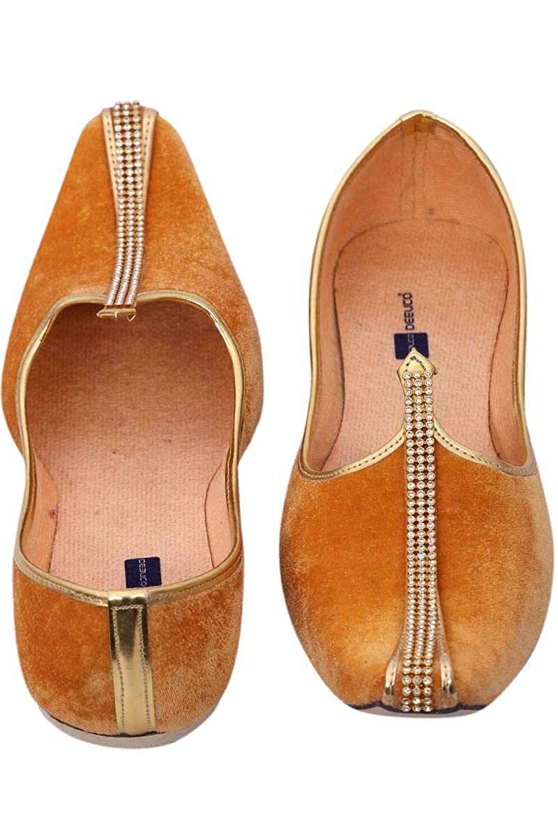 DEEUCO Velvet Jutti,Mojari for Men