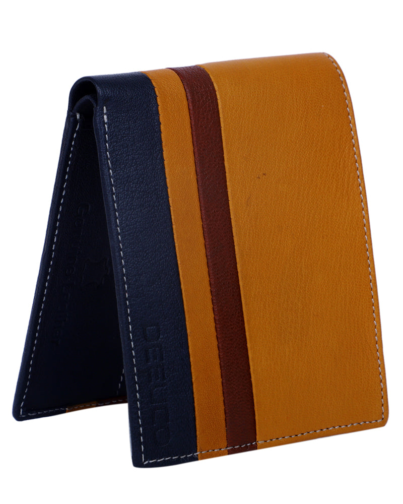 Deeuco  Men's Navy Blue premium Leather  Wallet