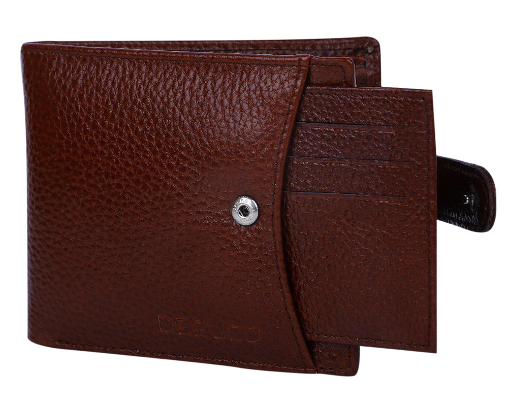 Deeuco  Men's Brown premium Leather  Wallet