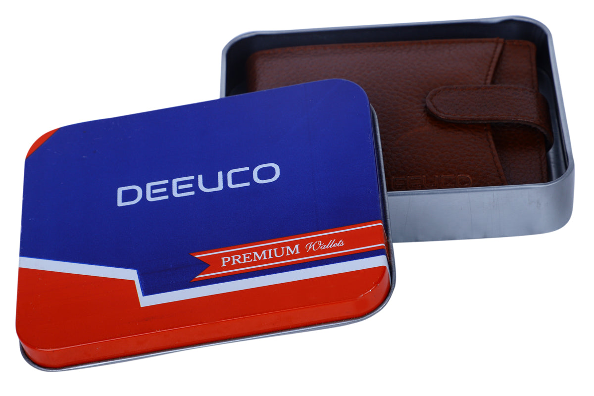 Deeuco  Men's Brown premium Leather  Wallet