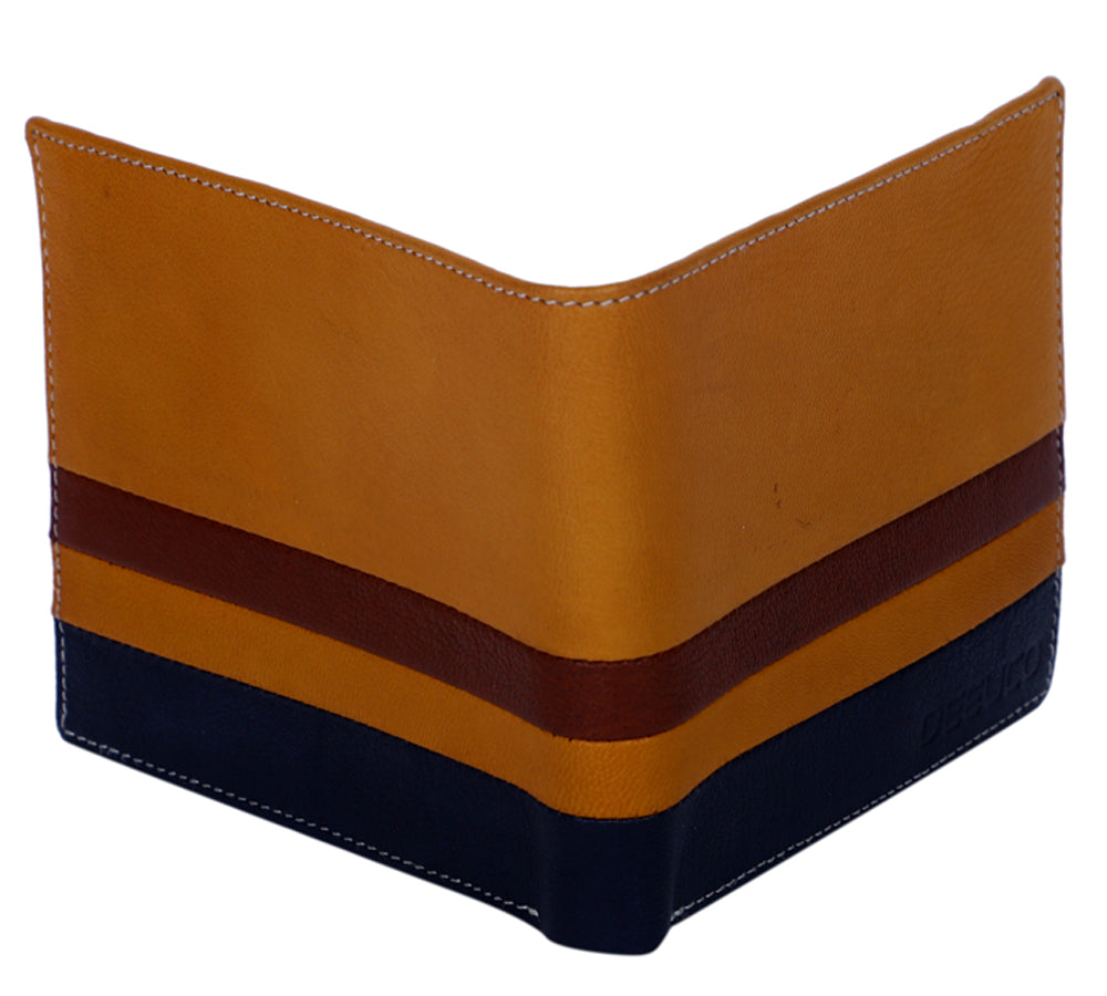 Deeuco  Men's Navy Blue premium Leather  Wallet