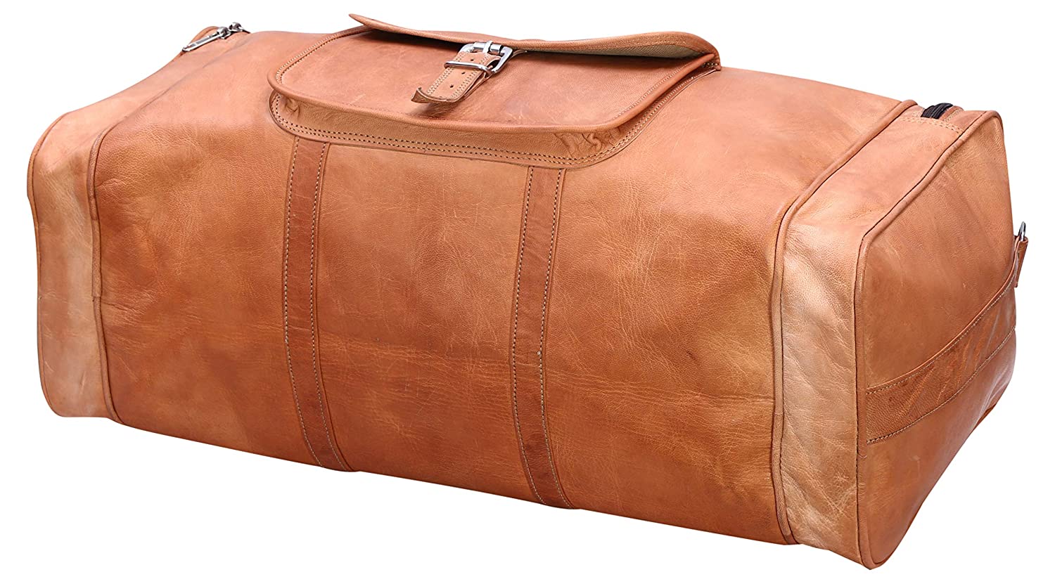 Deeuco Premium Leather-Travel Duffel (LXWXH:24X12X12 Inch)