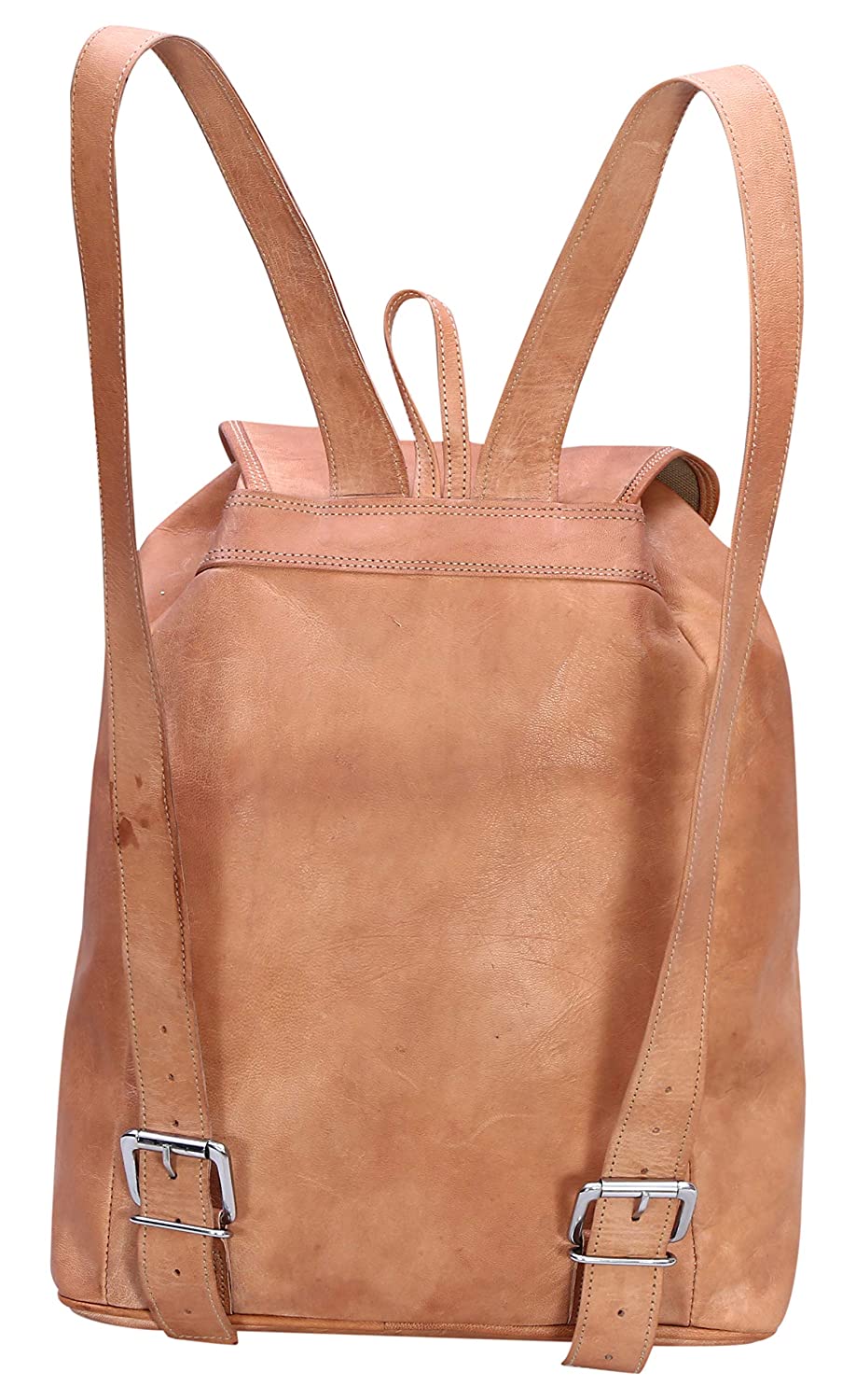 Deeuco Brown unisex Premium Casual Leather Backpack for laptop/collage/Office Bag/Travel(40 cm x 38 cm x 16 cm)