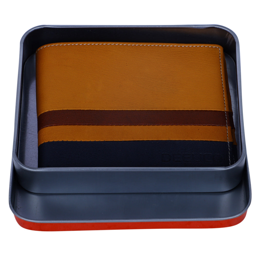 Deeuco  Men's Navy Blue premium Leather  Wallet