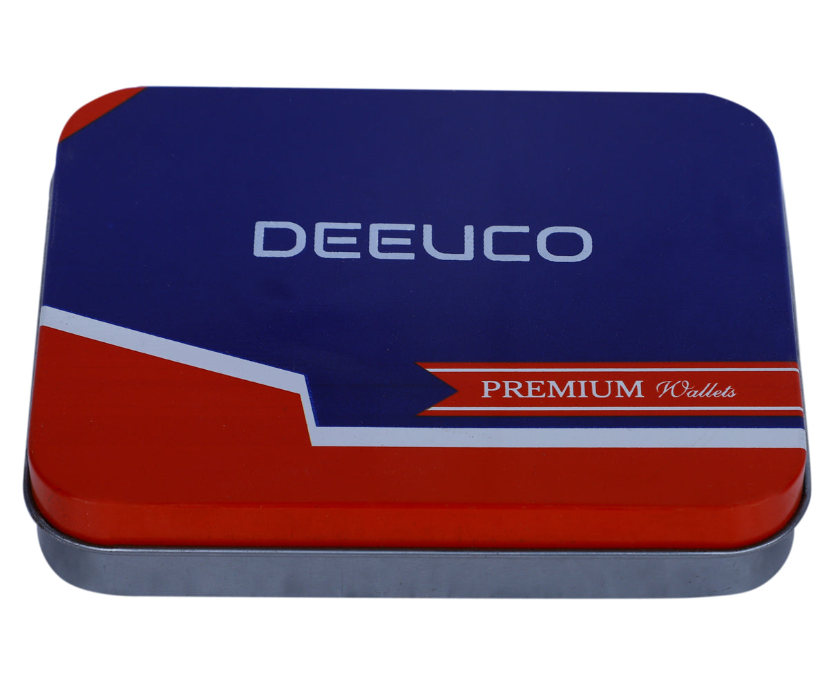 Deeuco Men's  Brown Genuine Leather Wallet