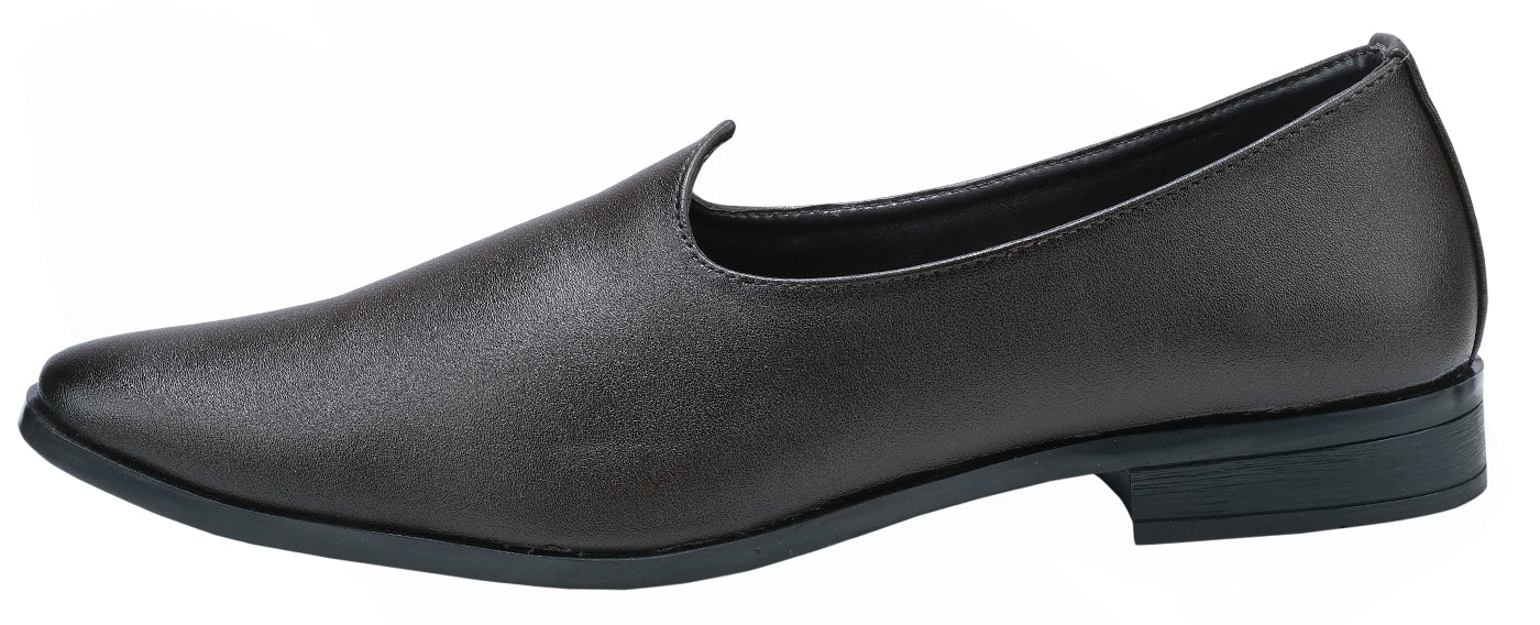 Men's Traditional  Brown Nagra Shoes/jutti