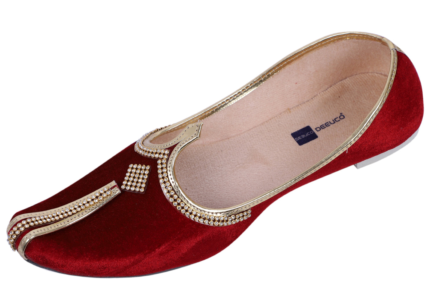 DEEUCO Wedding and Sherwani Mojari,Jutti for Men, Velvet