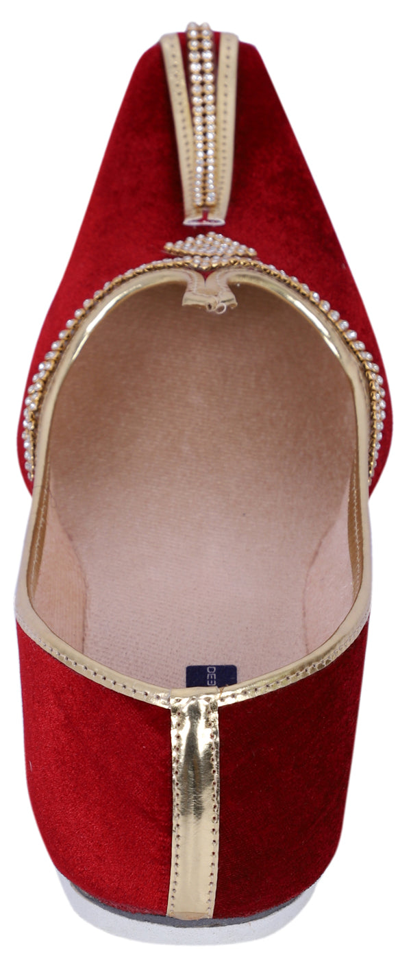 DEEUCO Wedding and Sherwani Mojari,Jutti for Men, Velvet