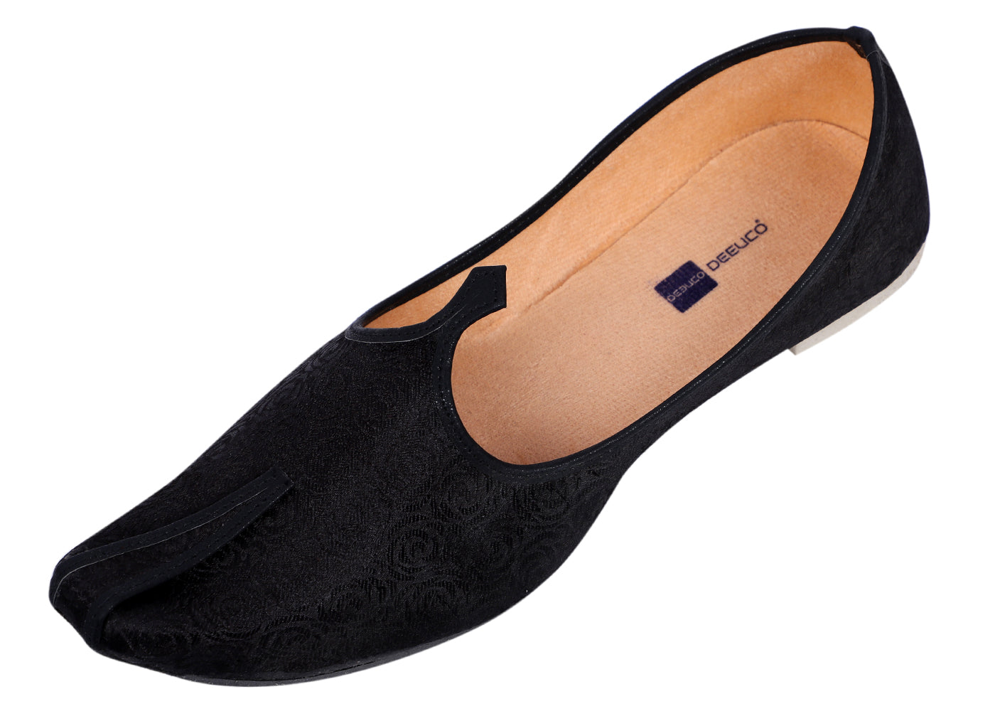 DEEUCO Men's Traditional Black Wedding and Sherwani Jutti,Mojari
