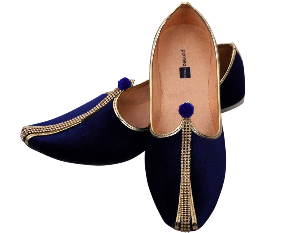 DEEUCO Velvet Jutti,Mojari for Men