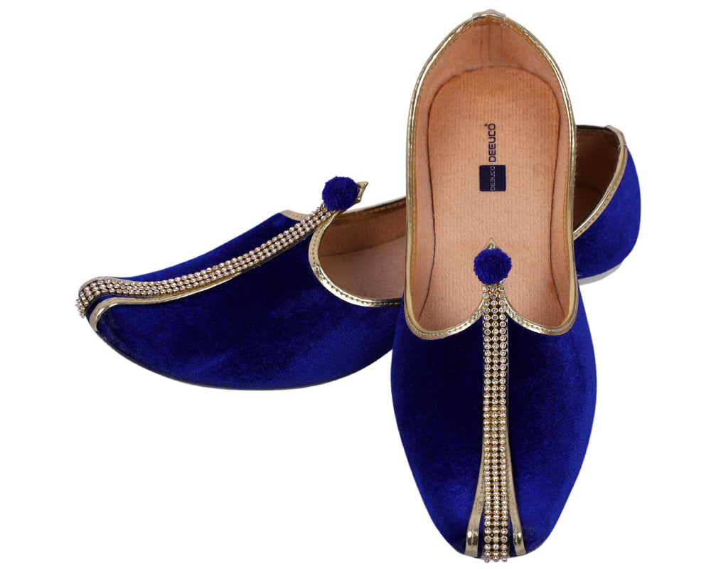 DEEUCO Velvet Jutti,Mojari for Men