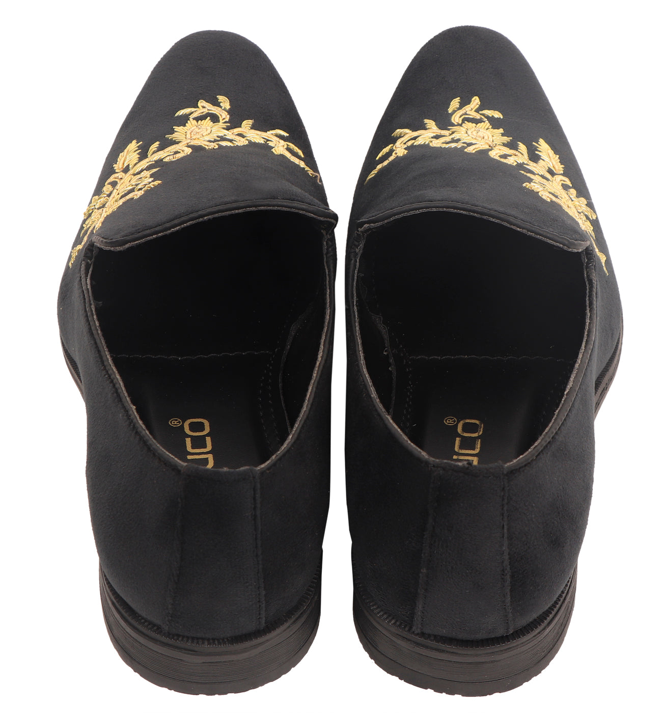 Deeuco Premium Black Velvet Zardozi embroidery Jutti