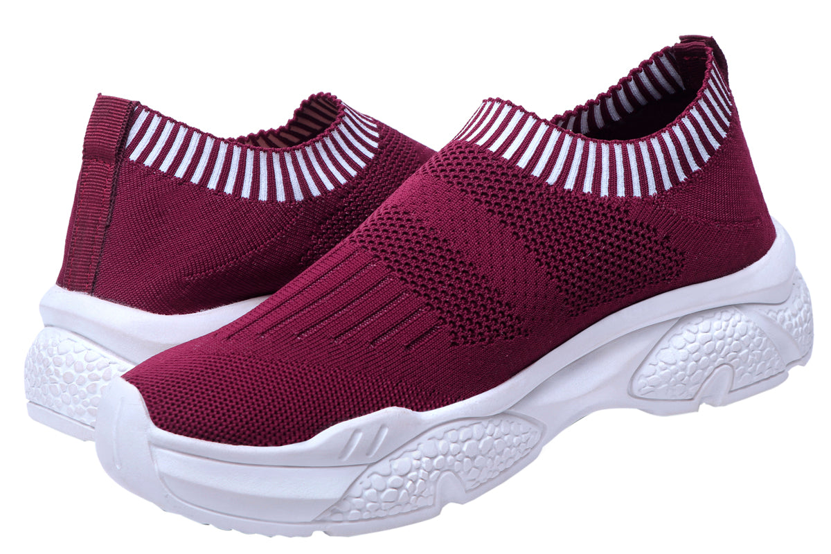 Deeuco Women/Girls Maroon Premium Running Shoes