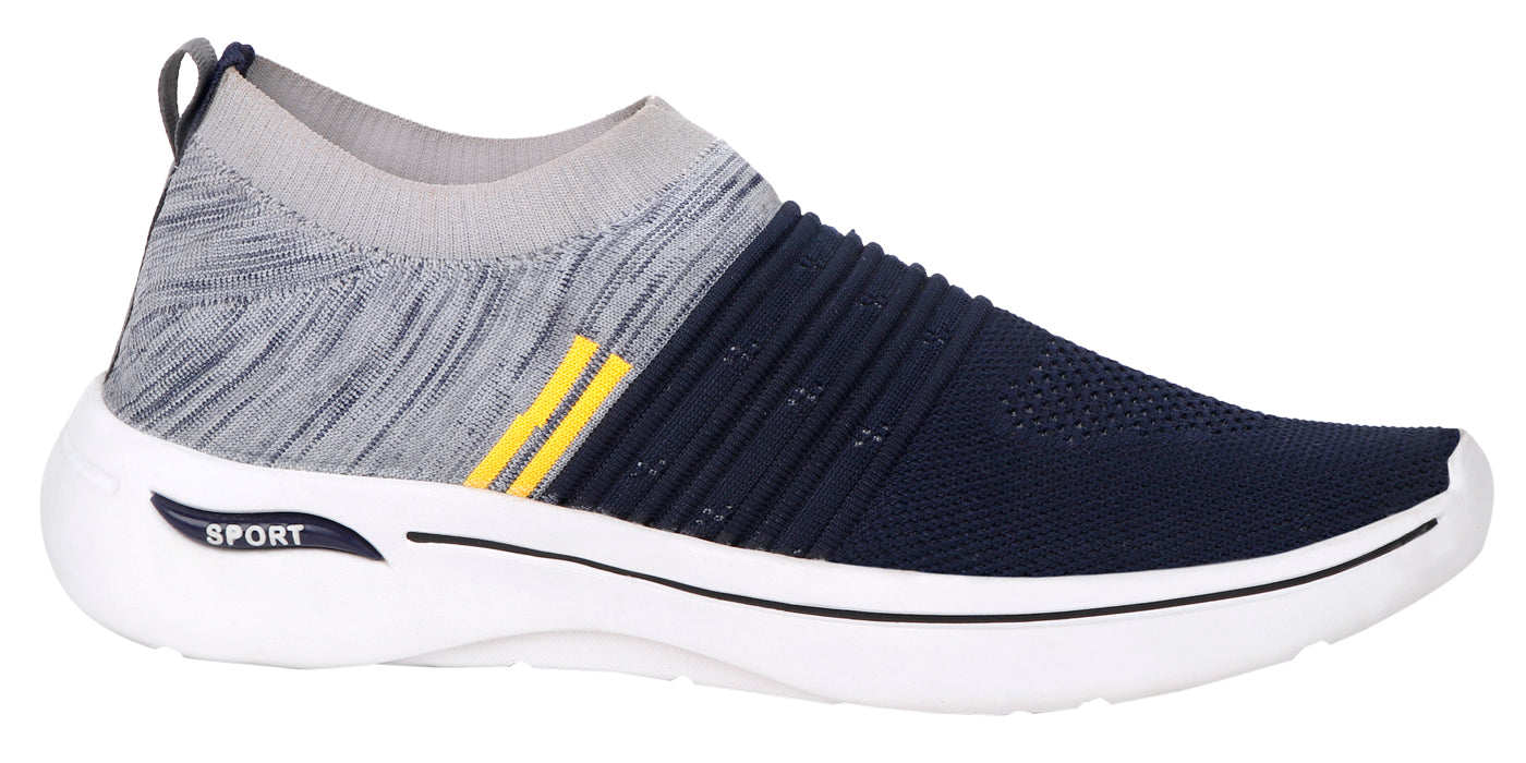 DEEUCO Men's Navy Blue and Gray  Casual ,Running ,Walking Shoes