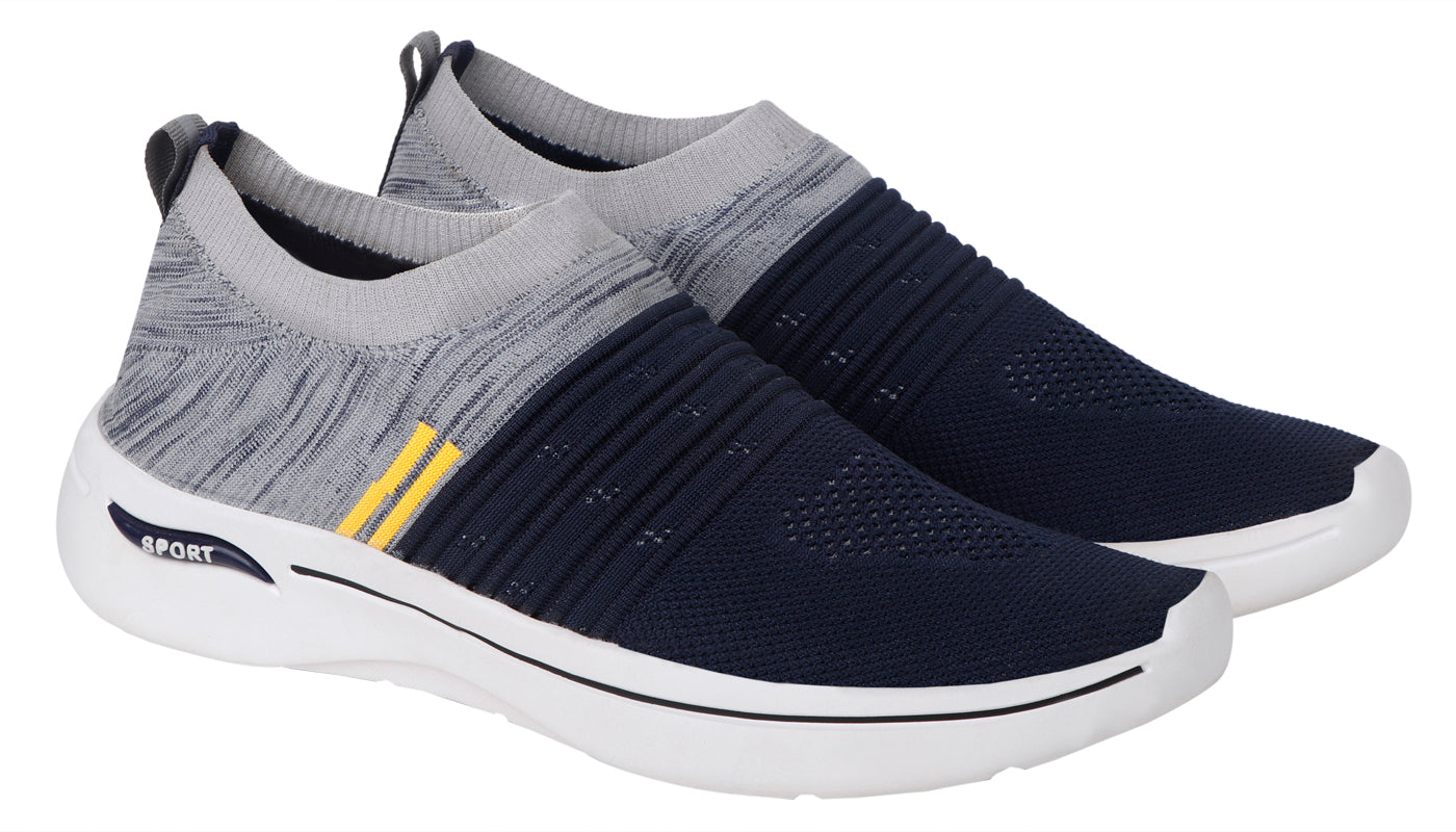 DEEUCO Men's Navy Blue and Gray  Casual ,Running ,Walking Shoes