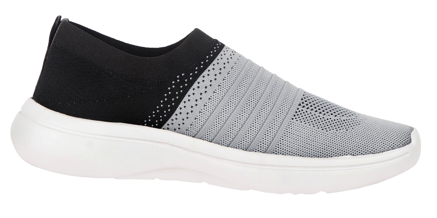 DEEUCO Men's Gray and Black Casual ,Running ,Walking Shoes