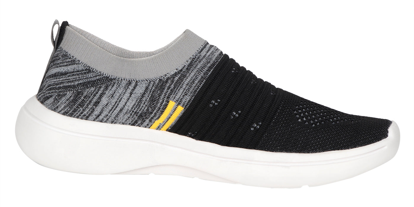 DEEUCO Men's Black and Gray  Casual ,Running ,Walking Shoes